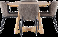 Matgrupp Yadikon med 4st stolar Modesto