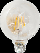 Filament dekorationslampa LED dimbar glob E27 4W ø 95 mm amber Amber
