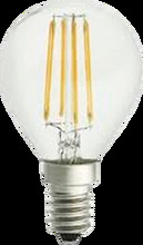 Filament dekorationslampa LED dimbar klot E14 4W ø 45 mm amber Transparent