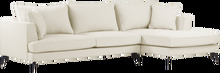 VILLACH soffa 3-sits - divan höger Naturvit