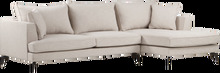VILLACH soffa 3-sits - divan höger Greige