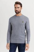 Lyle & Scott Genser Crew Neck Cotton Merino Jumper Grå