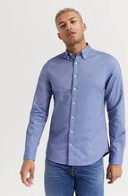 Gant SKJORTA The Oxford Shirt Slim BD Blå