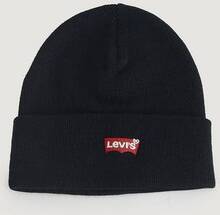 Levi's Mössa Red Batwing Embroidered Slouchy Beanie Svart