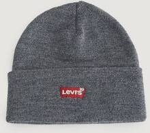 Levi's Lue Red Batwing Embroidered Slouchy Beanie Grå