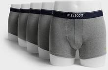 Lyle & Scott Boxershorts Jackson 5-pk trunk Grå