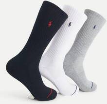 Polo Ralph Lauren Strumpor 3-pack Rib Sock Multi