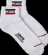 Levi's Ankelsokker Levi's S 144Ndl Mid Cut Sprtwr Logo 2-pk Hvit