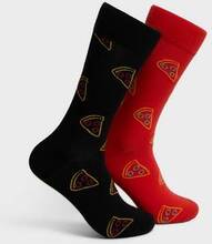 Happy Socks 2-Pack Strumpor Pizza Socks Gift Set Multi