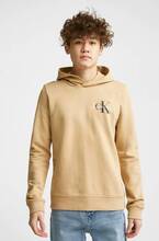 Calvin Klein Hoodie Small Monogram Hoodie Brun