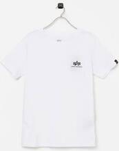 Alpha Industries T-skjorte Basic T Small Logo Hvit