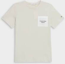 Calvin Klein T-shirt Solar Mix Media T-Shirt Beige