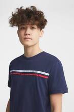 Tommy Hilfiger T-shirt Tommy Tape Tee S/S Blå