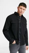 Les Deux Overshirt Laurel Twill Hybrid Shirt Svart