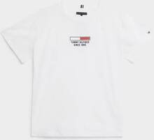 Tommy Hilfiger T-skjorte Flag Logo Tee S/S Hvit