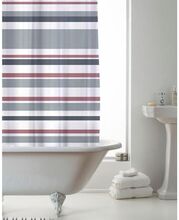 Zasłona prysznicowa Ace Stripe Pink Grey 180x180 cm