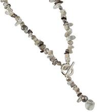 Pearls for Girls halsband gråbrun, längd 50 cm