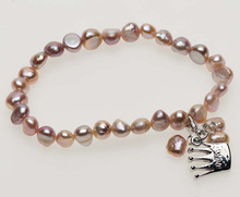 Pearls for Girls. Armband med rosa pärlor