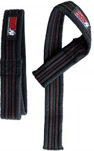 Gorilla Wear Hardcore Lifting Straps, svarte tykke drareimer