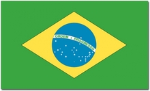 Gevelvlag/vlaggenmast vlag Brazilie 90 x 150 cm