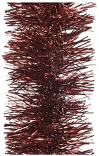 Donkerrode kerstslingers 10 cm breed x 270 cm kerstboomversiering
