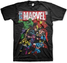 Marvel comics t-shirt zwart voor heren