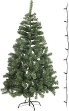 Mini kunst kerstboom 60 cm met gekleurde verlichting