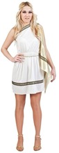Romeins dames verkleed jurkje wit