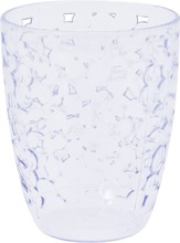 Transparante glas/beker met druppels 10 cm