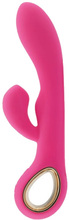 TOYZ4LOVERS Vibrator Rabbit Handy G-Double Touch Grip Pink Rabbitvibrator