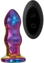Glamour Glass Remote Vibe Curved Plug Analplugg i glass