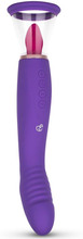 Pleasure Pump With G-Spot Vibrator Purple Vibrator