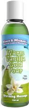Warm Vanilla Gold Pear Warming Massage 150ml Massageolie