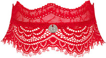 Obsessive Bergamore Choker Red O/S BDSM-kaulapanta