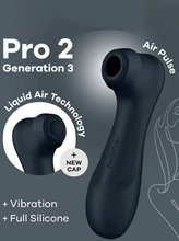 Satisfyer Pro 2 Generation 3 With Liquid Air Black Lufttrykksvibrator