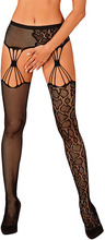 Obsessive Garter Stockings S821 S/M/L Strumpbyxor