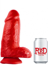 The Red Toys Po XXL Dildo Red 25 cm XXL dildo