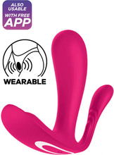 Satisfyer Top Secret+ Connect App Pink G-piste vibraattori