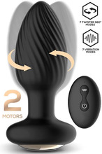 Drago Vibration Butt Plug, 360º Twister & Remote Control Värisevä anaalitappi