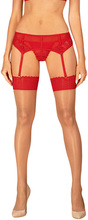Obsessive Ingridia Stockings Red XS/S Strumpbyxor
