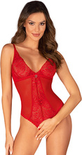 Obsessive Chilisa Crotchless Teddy Red XS/S Teddy