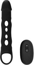 Ramrod Vibrating Extender With Remote 26 cm Penisforlenger/Sleeve med vibrator
