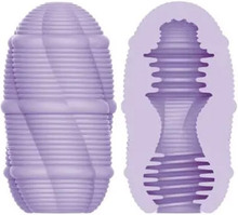 Smooth Stripes Cupid Masturbator Egg Purple Tenga muna