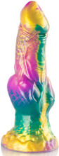 Iris Dildo With Rainbow Testicles Of Pleasure 22,5 cm Monster dildo