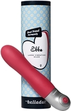 Ebba Large vibrating dildo röd