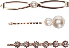 Hair Clips Pearls Trio Set 1 set