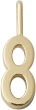 Design Letters Lucky Numbers 10 mm Gold 0-9 No. 008