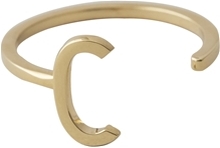 Design Letters Ring Gold A-Z C