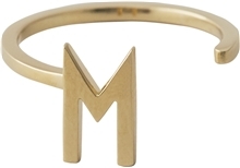 Design Letters Ring Gold A-Z M