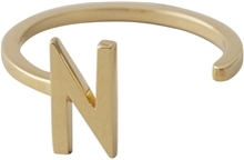Design Letters Ring Gold A-Z N
